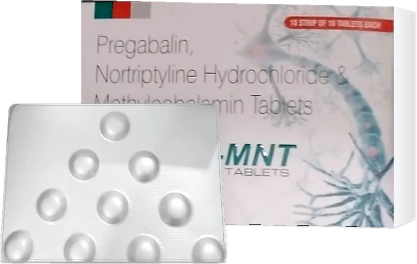 Norvis-MNT Pregabalin, Nortriptyline and Methylcobalamin tablets 10 × 10 carton